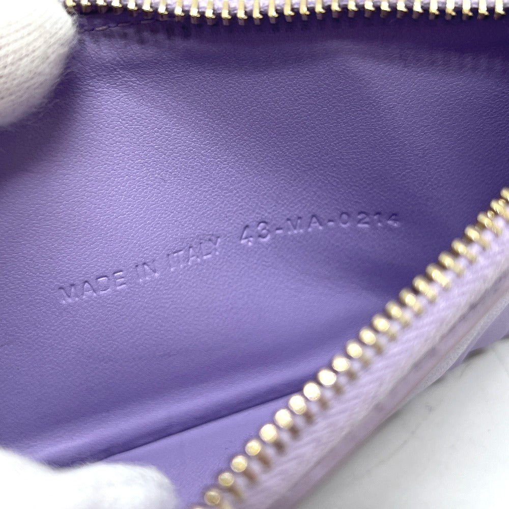 Dior S0965ONMJ Lady Dior Cosmos Zip Card Case/Coin Case Leather Women's Purple