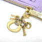 Dior S0965ONMJ Lady Dior Cosmos Zip Card Case/Coin Case Leather Women's Purple