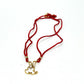 Dior Rabbit Motif Necklace Choker Metal Women's Gold