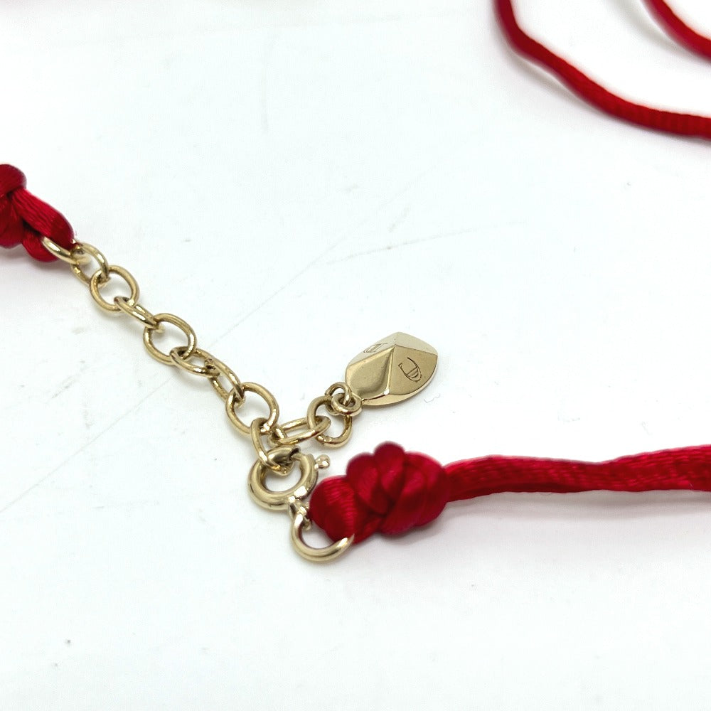 Dior Rabbit Motif Necklace Choker Metal Women's Gold