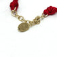 Dior Rabbit Motif Necklace Choker Metal Women's Gold