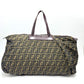 FENDI Zucca pattern foldable tote bag in leather/canvas, brown, for women