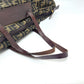 FENDI Zucca pattern foldable tote bag in leather/canvas, brown, for women