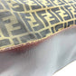 FENDI Zucca pattern foldable tote bag in leather/canvas, brown, for women