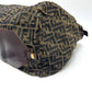 FENDI Zucca pattern foldable tote bag in leather/canvas, brown, for women