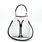 LOUIS VUITTON M55556 NeoNoe BB Brompton Optique Tricolor Drawstring Shoulder Bag in Epi Leather, White, Black, and Red