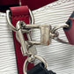 LOUIS VUITTON M55556 NeoNoe BB Brompton Optique Tricolor Drawstring Shoulder Bag in Epi Leather, White, Black, and Red