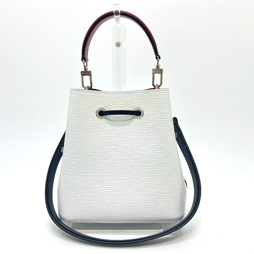 LOUIS VUITTON M55556 NeoNoe BB Brompton Optique Tricolor Drawstring Shoulder Bag in Epi Leather, White, Black, and Red