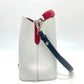 LOUIS VUITTON M55556 NeoNoe BB Brompton Optique Tricolor Drawstring Shoulder Bag in Epi Leather, White, Black, and Red