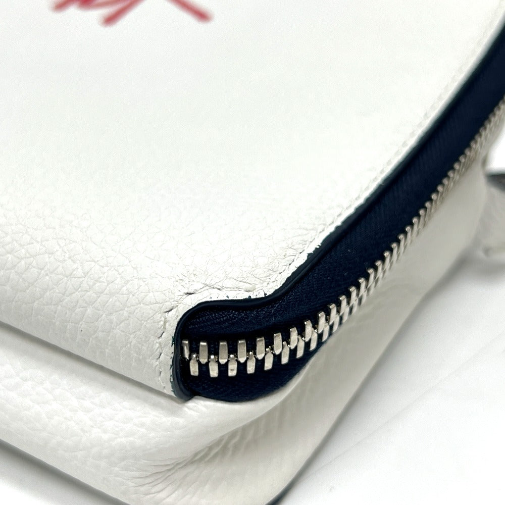 Dior ディオール×ステューシーコラボ カバン バッグ 斜め掛け ショルダーバッグ レザー レディース ホワイト