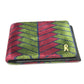 Roberta di Camerino Women's Velvet/Leather Bi-fold Wallet with Clasp and Logo, Multicolor