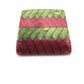 Roberta di Camerino Women's Velvet/Leather Bi-fold Wallet with Clasp and Logo, Multicolor
