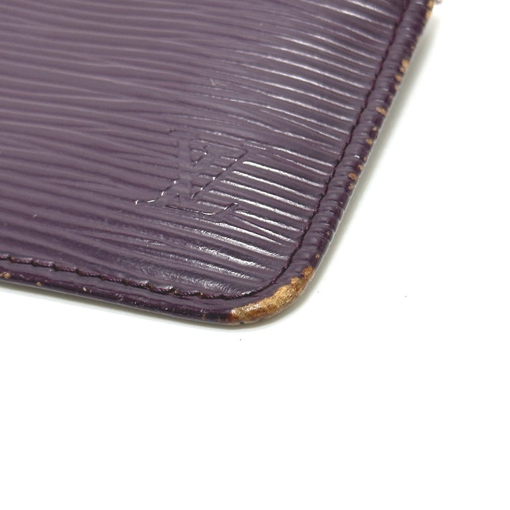 LOUIS VUITTON M6380K Pochette Cle, Key Case with Chain, Coin Case, Epi Leather, Women's, Cassis