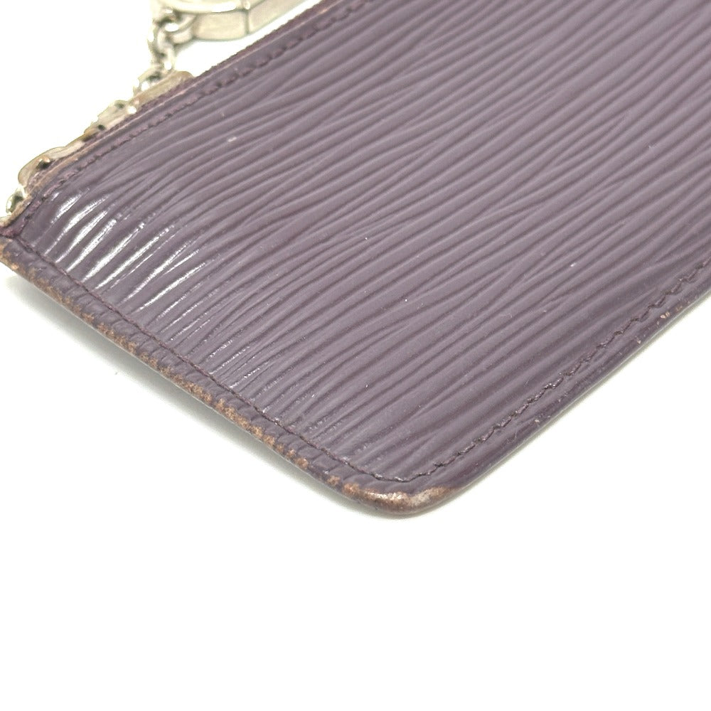 LOUIS VUITTON M6380K Pochette Cle, Key Case with Chain, Coin Case, Epi Leather, Women's, Cassis