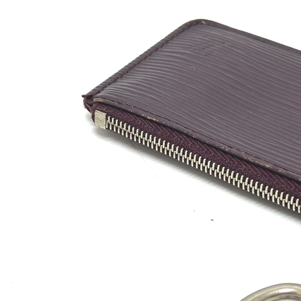 LOUIS VUITTON M6380K Pochette Cle, Key Case with Chain, Coin Case, Epi Leather, Women's, Cassis