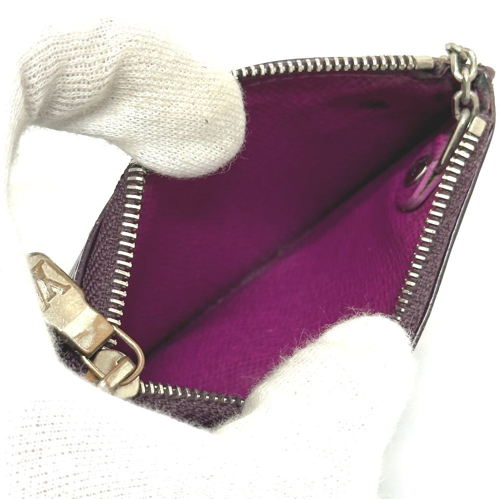 LOUIS VUITTON M6380K Pochette Cle, Key Case with Chain, Coin Case, Epi Leather, Women's, Cassis