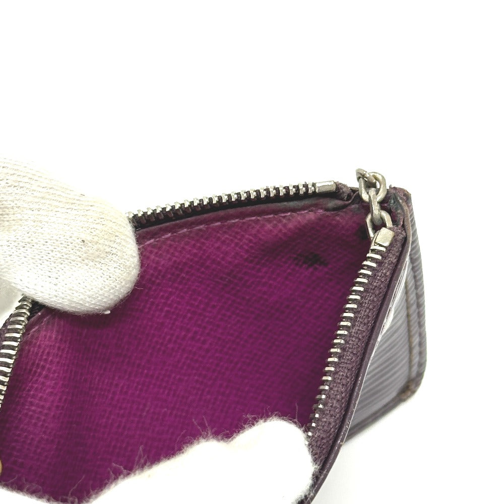 LOUIS VUITTON M6380K Pochette Cle, Key Case with Chain, Coin Case, Epi Leather, Women's, Cassis