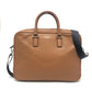 Michael Kors Logo 2-Way Briefcase, Document Bag, Business Bag, Leather, Men's, Brown