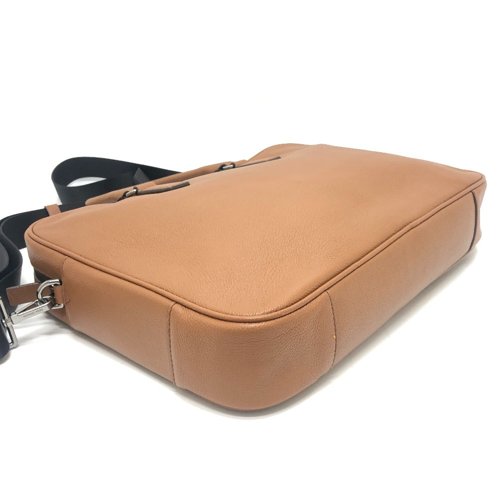 Michael Kors Logo 2-Way Briefcase, Document Bag, Business Bag, Leather, Men's, Brown