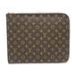 LOUIS VUITTON M53456 Poche Document Bag, L-shaped zipper clutch bag, unisex, brown