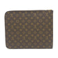 LOUIS VUITTON M53456 Poche Document Bag, L-shaped zipper clutch bag, unisex, brown