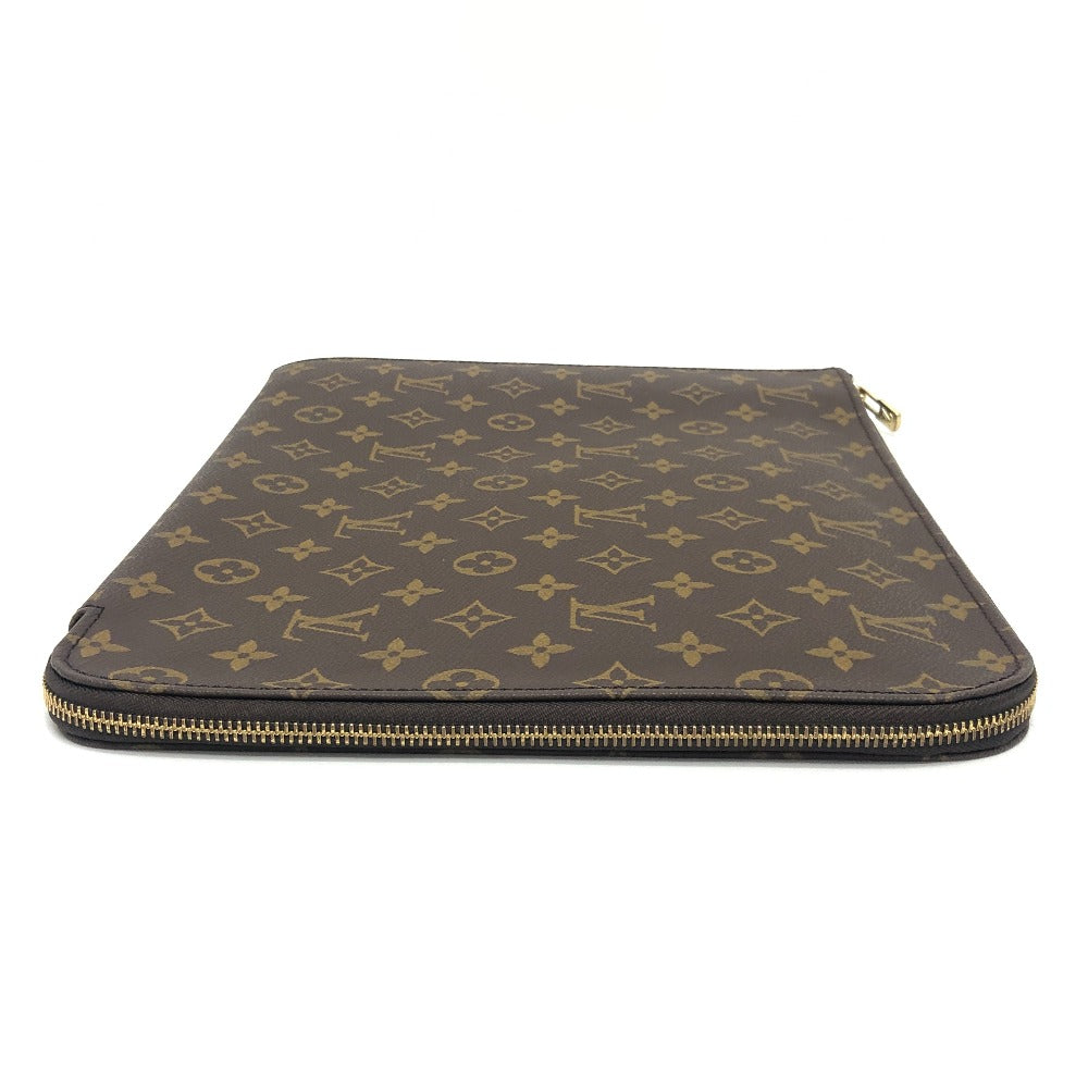 LOUIS VUITTON M53456 Poche Document Bag, L-shaped zipper clutch bag, unisex, brown