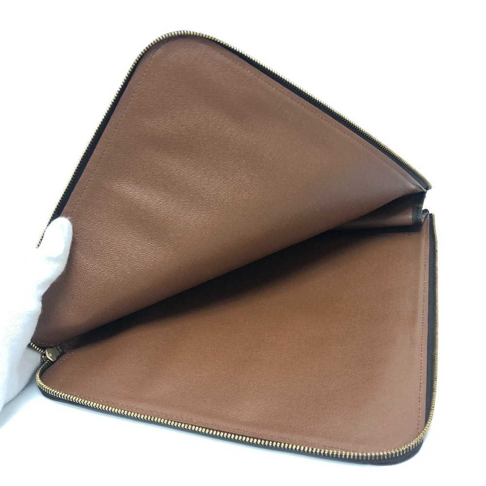 LOUIS VUITTON M53456 Poche Document Bag, L-shaped zipper clutch bag, unisex, brown