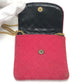 CHANEL Coco Mark Matelasse Chain Miniature Pouch Shoulder Bag Jersey Women's Red