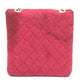 CHANEL Coco Mark Matelasse Chain Miniature Pouch Shoulder Bag Jersey Women's Red