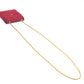 CHANEL Coco Mark Matelasse Chain Miniature Pouch Shoulder Bag Jersey Women's Red