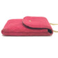 CHANEL Coco Mark Matelasse Chain Miniature Pouch Shoulder Bag Jersey Women's Red