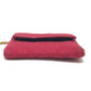 CHANEL Coco Mark Matelasse Chain Miniature Pouch Shoulder Bag Jersey Women's Red