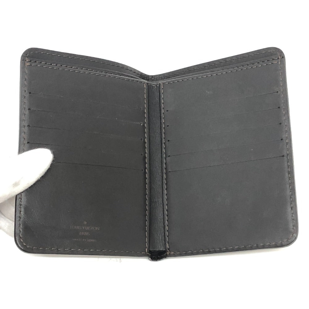 LOUIS VUITTON Utah Compact Wallet, No Coin Purse, Passport Case, Bifold Wallet, Leather, Men's, Cafe Style