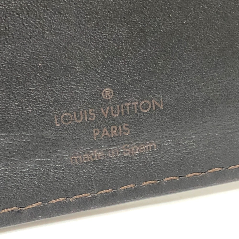 LOUIS VUITTON Utah Compact Wallet, No Coin Purse, Passport Case, Bifold Wallet, Leather, Men's, Cafe Style
