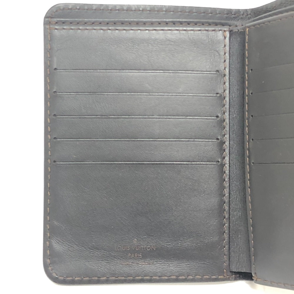 LOUIS VUITTON Utah Compact Wallet, No Coin Purse, Passport Case, Bifold Wallet, Leather, Men's, Cafe Style
