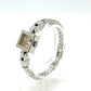 GUCCI 102 G Mini Square Chain Quartz Watch, Stainless Steel, Women's, Silver