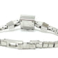 GUCCI 102 G Mini Square Chain Quartz Watch, Stainless Steel, Women's, Silver