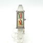 GUCCI 1500L Square Bangle Watch, Quartz Movement, Stainless Steel, Women's, Silver