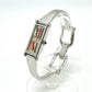 GUCCI 1500L Square Bangle Watch, Quartz Movement, Stainless Steel, Women's, Silver