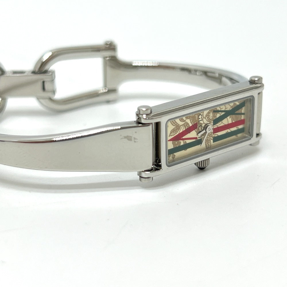 GUCCI 1500L Square Bangle Watch, Quartz Movement, Stainless Steel, Women's, Silver
