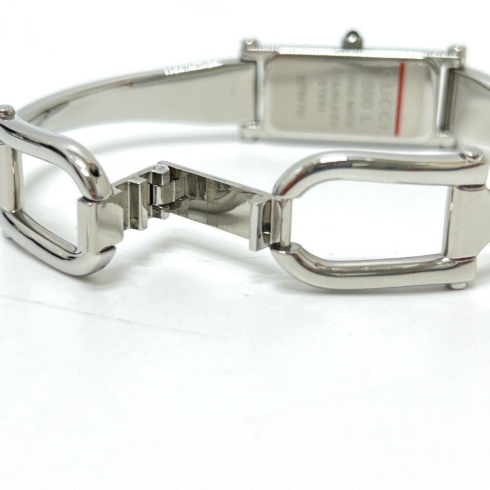 GUCCI 1500L Square Bangle Watch, Quartz Movement, Stainless Steel, Women's, Silver