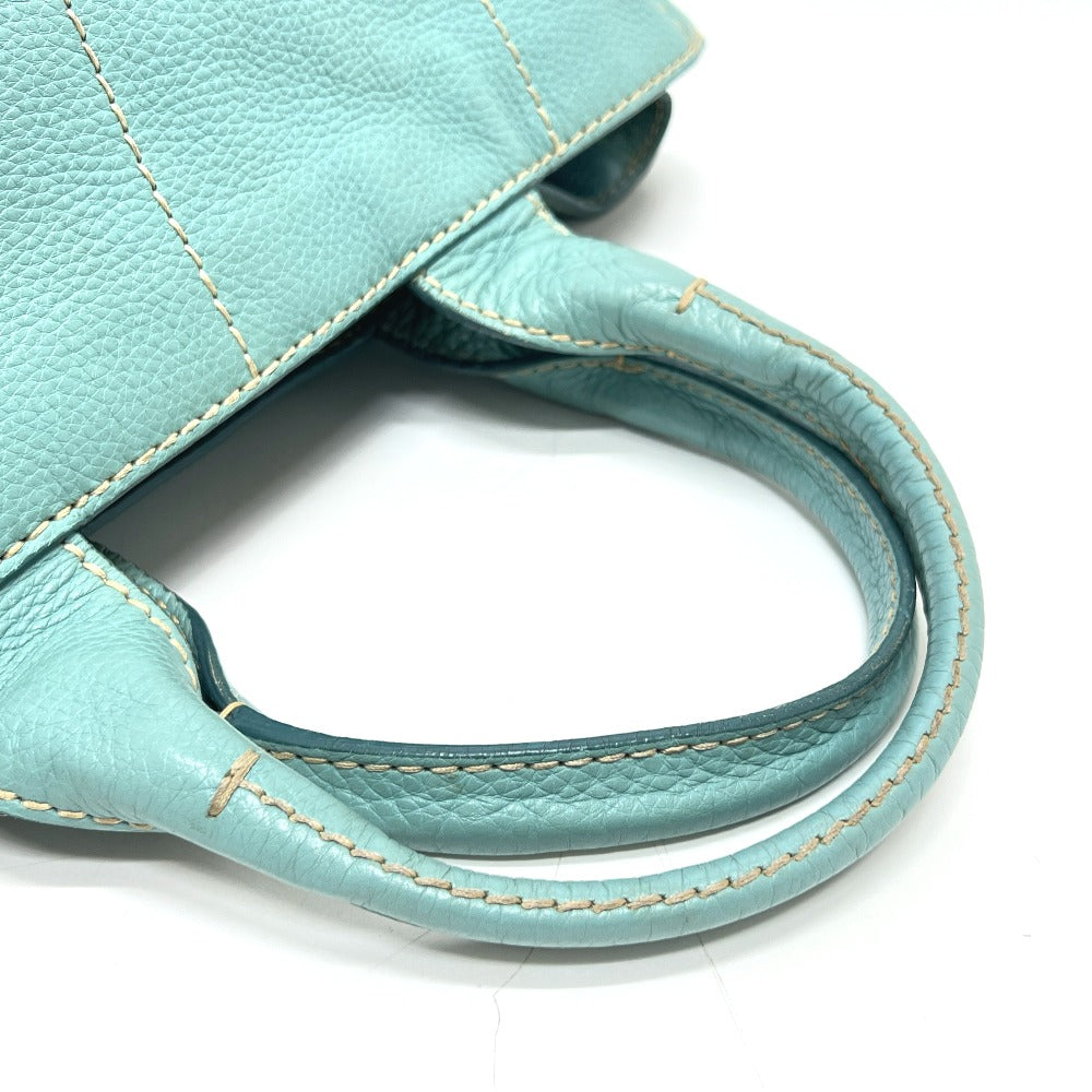 PRADA BN1872 ロゴ カナパ カバン バッグ ハンドバッグ 大容量 トートバッグ レザー レディース ブルー
