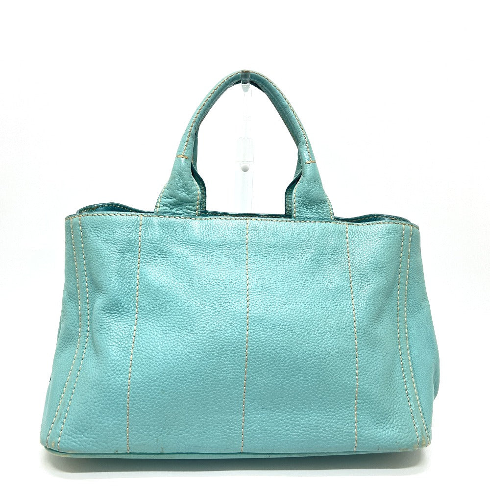 PRADA BN1872 ロゴ カナパ カバン バッグ ハンドバッグ 大容量 トートバッグ レザー レディース ブルー