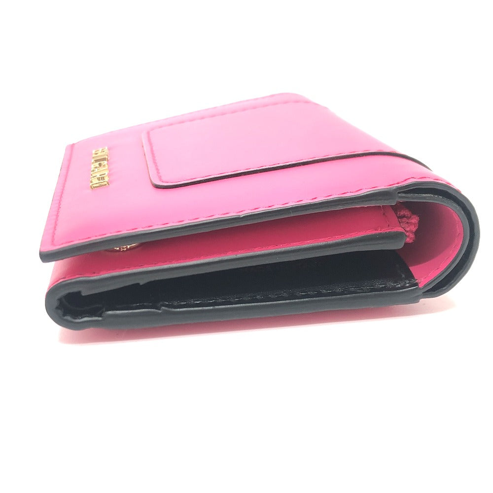 BVLGARI 288858 Serpenti Wallet, Mini Wallet, Tri-fold Wallet, Leather, Women's, Pink