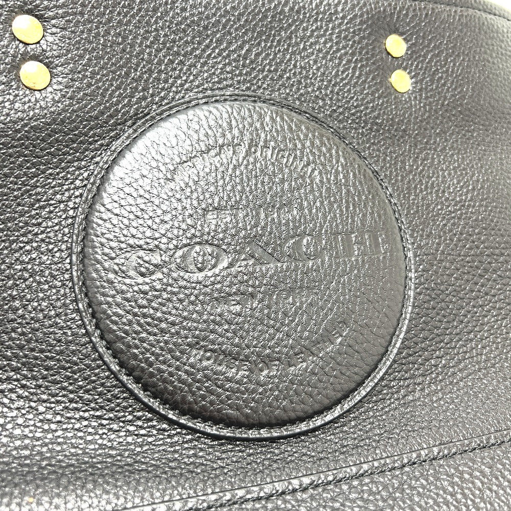 COACH C2004 Dempsey Carryall with Patch Tote Bag, 2-Way Bag, Handbag, Leather, Women's, Black