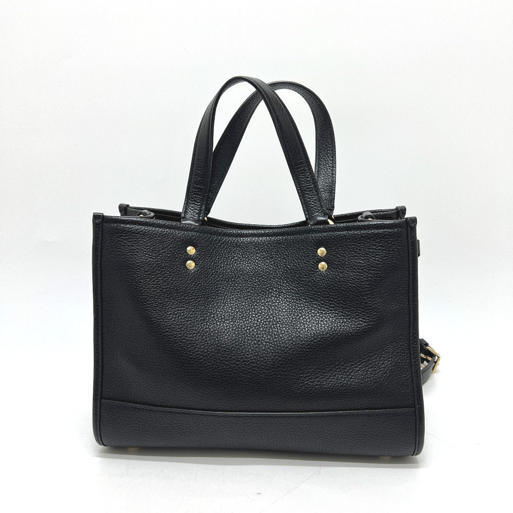 COACH C2004 Dempsey Carryall with Patch Tote Bag, 2-Way Bag, Handbag, Leather, Women's, Black