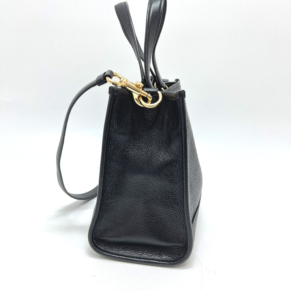COACH C2004 Dempsey Carryall with Patch Tote Bag, 2-Way Bag, Handbag, Leather, Women's, Black