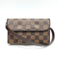 LOUIS VUITTON N51856 ポシェット フロランティーヌ SPOオーダー カバン バッグ ボディバッグ ウエストバッグ ダミエキャンバス レディース エベヌ ブラウン