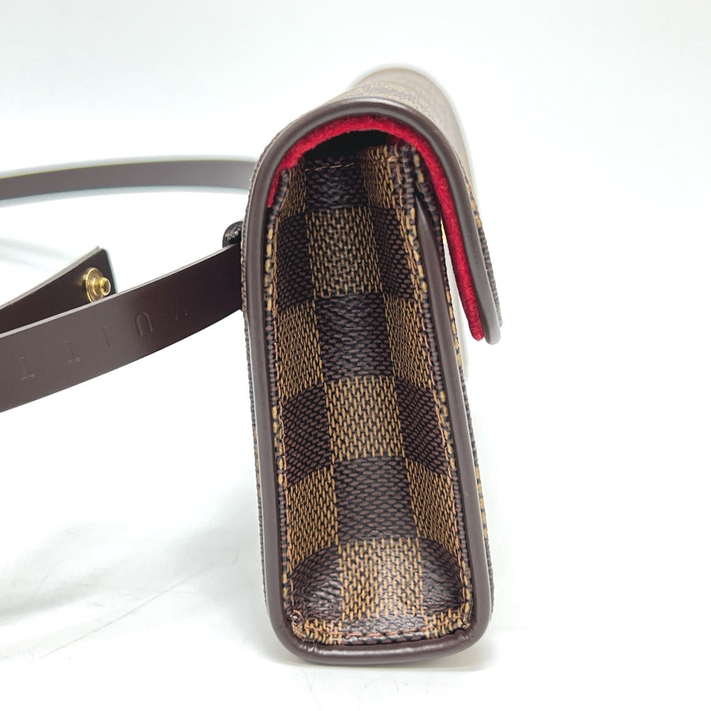 LOUIS VUITTON N51856 ポシェット フロランティーヌ SPOオーダー カバン バッグ ボディバッグ ウエストバッグ ダミエキャンバス レディース エベヌ ブラウン