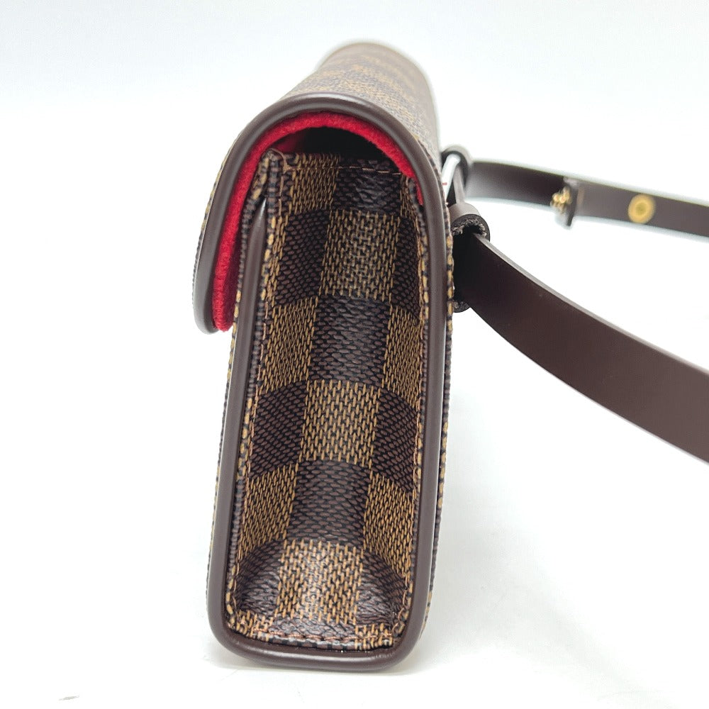 LOUIS VUITTON N51856 ポシェット フロランティーヌ SPOオーダー カバン バッグ ボディバッグ ウエストバッグ ダミエキャンバス レディース エベヌ ブラウン